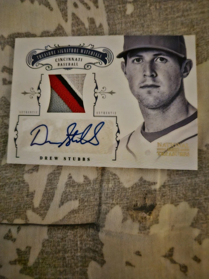DREW STUBBS 2012 Panini National Treasures Signature Materials #25 Prime /25 - Image 1 of 2