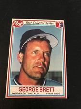 1990 Post George Brett #4 Kansas City Royals (o)