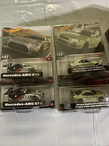 Hot Wheels Nissan Skyline GT-R V Spec II Nissan BNR34,Mercedes-AMG GT3 - Picture 1 of 3