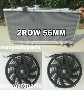 Radiador de aluminio + ventiladores Toyota Celica GT4 ST185 3S-GT 3SGT MT 1990-1994 - Imagen 1 de 8