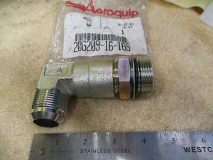 Aeroquip 206209-16-16S Stecker 1" JIC X 1" Boss Stecker O-Ring, Winkel A5 - Bild 1 von 5