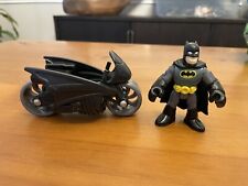 Imaginext DC Batman Black Batcycle Motorcyle and Figure (smoke free home)