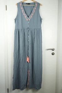 Festival Boho Strandkleid Kleid Maxikleid Gr. 48 Blau Bonprix Rainbow NEU - Bild 1 von 6