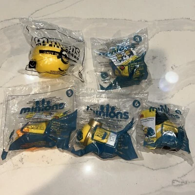 McDonald’s Kids Happy Meal Toy 2015 y 2020 Minions Lote de 5 Sellado Nuevo Foto 1 de 4