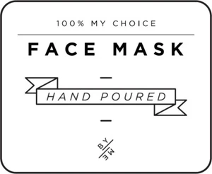 MINI Face Mask Decal - White (removable/ reusable/ waterproof label) - Picture 1 of 3