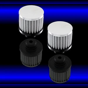 Juego de dos respiradores de cubierta de válvula estilo filtro de 3 pulgadas aptos para Olds 330 350 455 cromados - Imagen 1 de 1