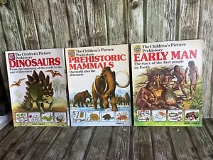JUEGO DE 3 LIBROS DE IMÁGENES DE PREHISTORIA DE LOS NIÑOS RIGBY DINOSAURIOS USBORNE HOMBRE PRIMITIVO - Imagen 1 de 7