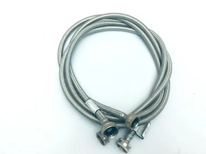GE Washing Machine Model GFWN1100L1WW Stainless Steel Hoses - Picture 1 of 4