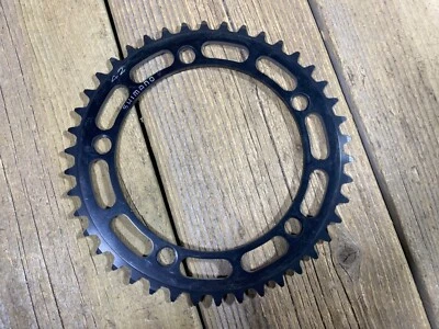 SHIMANO Black CHAINRING 42T ROAD BIKE ALLOY 5 Arm 130 BCD JAPAN NOS - Image 1 of 3