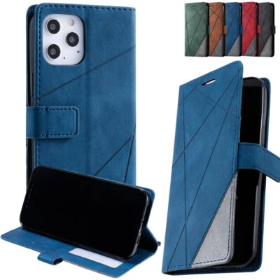 Flip Wallet Leather Book Cover Case For iPhone 11 12 13 14 15 16 Pro Max X Xr - Image 1 of 4