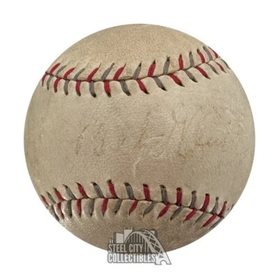 Babe Ruth / Lou Gehrig Autographed Official League Baseball - PSA/DNA LOA - Image 1 of 4