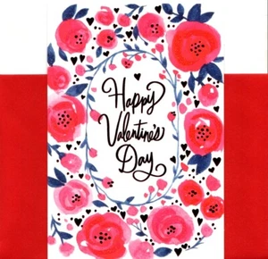 Happy Valentine's Day Love Romance From My Happy Heart Hallmark Greeting Card - Picture 1 of 3