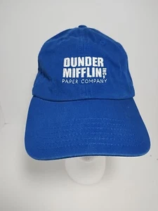 The Office Dunder Mifflin Inc. Paper Company Strapback Hat Baseball Cap Blue - Picture 1 of 5
