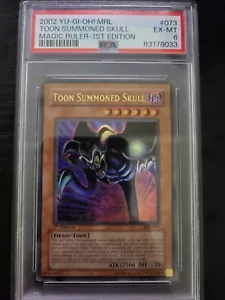 Toon Summoned Skull 1st Edition Metal Raiders Yugioh Psa 6 - Picture 1 of 2