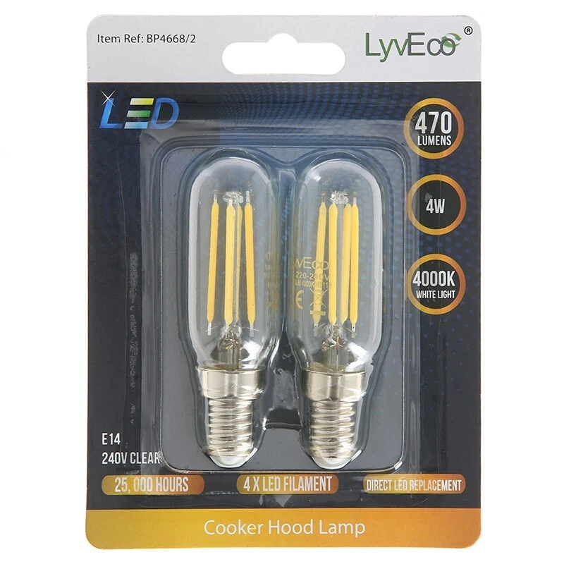 Lyvia Extractor Fans 4W LED Cooker Hood Light Bulb