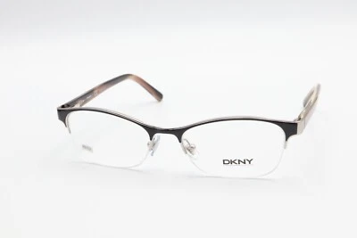 Marcos de media llanta DKNY DY5641 1097 negro-oro rosa/marrón cuerno 52-17-140 Flex R669 Foto 1 de 4