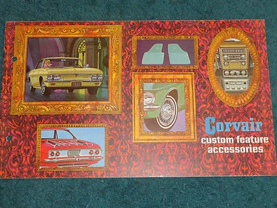 Chevrolet Corvair 1967 catálogo de accesorios con características personalizadas/artículo original del distribuidor Foto 1 de 4