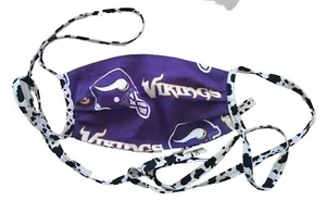 Minnesota Vikings 100% Cotton Fabric Reusable Homemade Face Mask - Picture 1 of 4