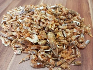 500 g SHRIMPS 2-4 cm getrocknete Garnelen Fischfutter Schildkrötenfutter - Bild 1 von 4