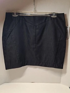 Gonna Worthington, nuova con etichetta!, taglia 12 Petite, colore Indogo, corta, misto cotone - Foto 1 di 8