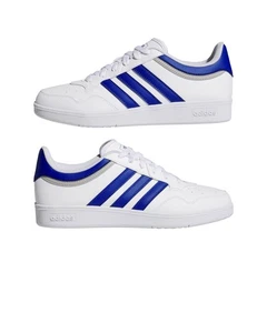  Scarpe Sneakers UOMO Adidas HOOPS 4.0 Low Bianco Azzurro Sportswear Lifestyle  - Foto 1 di 14