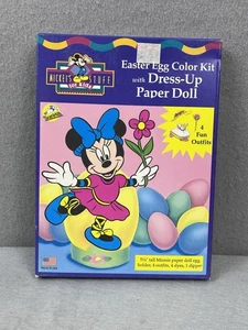 Rare Vintage 1990's Minnie Mouse Dress Up Easter Egg Coloring Kit Sealed - Picture 1 of 3