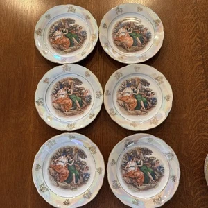 KAHLA Porzellan Madonna 6er Set Beilagen-/Salatteller 7,5"D Made in DDR ~NEUWERTIG~ - Bild 1 von 6