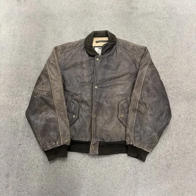 Chaqueta de cuero Chevington vintage para hombre talla XL Foto 1 de 4