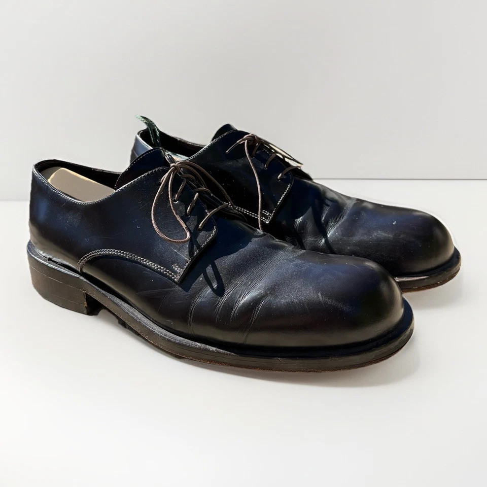 Zapatos de vestir de cuero marrón oscuro vintage Emporio Armani para hombre talla EU 45/US 12 Foto 1 de 4