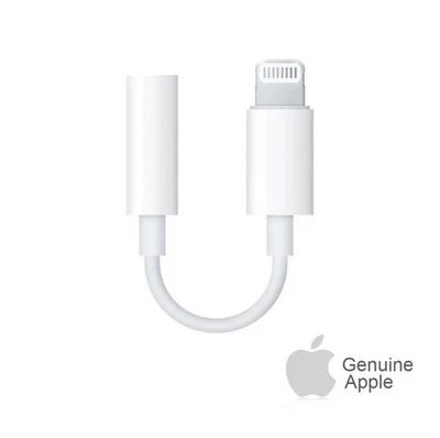 Apple Lightning to 3.5 mm Headphone Jack Adapter Original OEM iPhone 8+ X 11 12 - Image 1 of 2