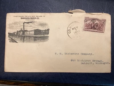 ICOLLECTZONE 1894 Michigan Advertising Bardeen Paper (B700) - Image 1 of 4