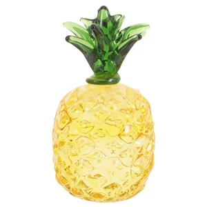 Adorno de piña de cristal Hawaii cristal artesanía piña estatuilla decoración - Imagen 1 de 12