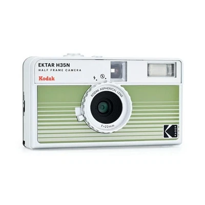 Kodak H35N Half Frame Film Camera - Striped Green - Image 1 of 4