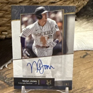 2024 Topps Museum Collection Archival Auto #AANJ Nolan Jones /299 - Bild 1 von 2