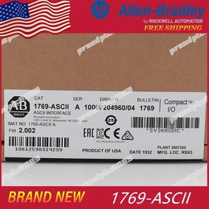 Allen Bradley 1769-ASCII 1PC New SER A CompactLogix ASCII Interface Module PLC - Picture 1 of 5