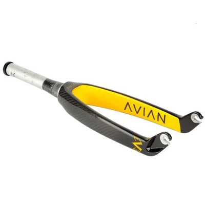 Avian Versus Cruiser 24” Carbon Fork Yellow Tapered 3/8” Dropout - Image 1 of 4