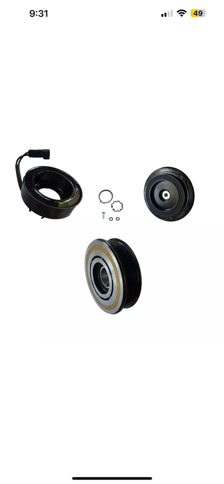 AC COMPRESSOR CLUTCH KIT COIL PULLEY FITS: 2007 - 2014 LINCOLN NAVIGATOR 5.4L - Image 1 of 1