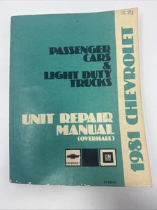 Coches de pasajeros y camiones ligeros - Manual de reparación de unidades - De colección - Imagen 1 de 4
