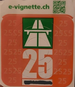 Vignette Schweiz Autobahn 2025 - Bild 1 von 1