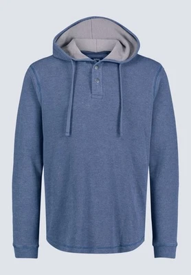 Buffalo David Bitton E3835 Men's Kafom Hooded Long-Sleeve Knitted Shirt Size M - Image 1 of 4