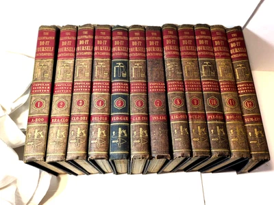 Illustrated Do It Yourself Encyclopedia Popular Mechanics Complete Set 1-12 1958 - Image 1 of 4