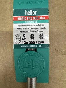 Heller Bionic Pro SDS plus Hammerbohrer 12 mm x 260 mm 2 schneidig Neu ! - Bild 1 von 5