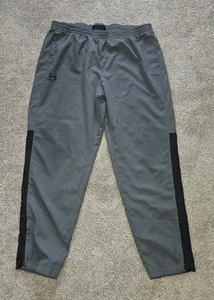 Under Armour Track Pants Men 2XL Gray Lightweight Windbreaker Mesh Lined - Picture 1 of 10