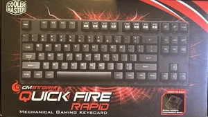 Quick Fire Rapid CM Storm Mechanical Gaming Keyboard Cherry MX Red cmstorm - Picture 1 of 7