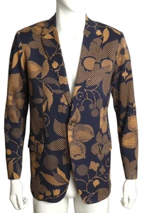 MR TURK- Flower Print Cotton Blazer, Size XL - Picture 1 of 5