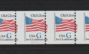 US EFO ERROR stamps: #2890 G rate Flag: PNC6 #A1112 Misperf!  MNH - Picture 1 of 3