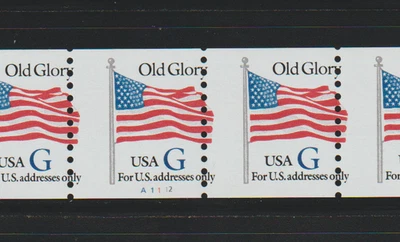 US EFO ERROR stamps: #2890 G rate Flag: PNC6 #A1112 Misperf!  MNH - Image 1 of 3