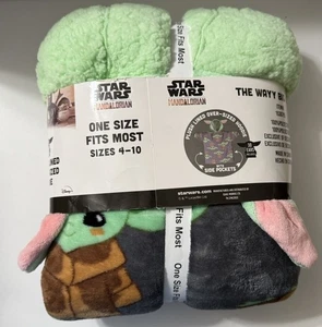 SUDADERA CON CAPUCHA GRANDE STAR WARS MANDALORIAN THE WAYY DISNEY NUEVA CON ETIQUETAS TALLA 4-10 - Imagen 1 de 4