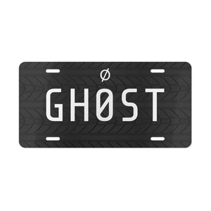 Tire Tread Design Ghost Plates Vanity Plate for Cars, Street Racing Car Tags - Picture 1 of 5