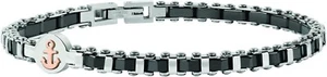 Bracciale Sector Uomo Acciaio Ceramica Nera Centrale Ancora Gold _SAFR09 - Foto 1 di 5